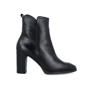 Wonders M-5107 Isy Negro Black Leather Zip Ankle Boot Made In Spain