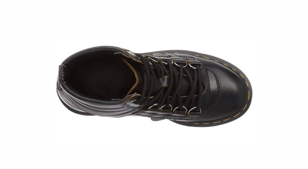Dr. Martens Kamin Black Smooth Vintage Ankle 7 Eyelet Boot