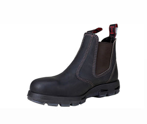 Redback USBOK Claret Brown Steel Toe Chelsea Boot Made In Australia