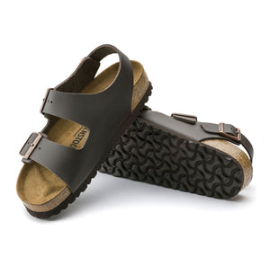 Birkenstock Milano Dark Brown Smooth Leather Made In Germany