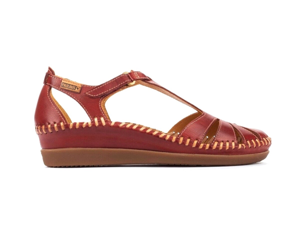 Pikolinos W8K-0802 Cadaques Sandia Red Sandal Made In Spain