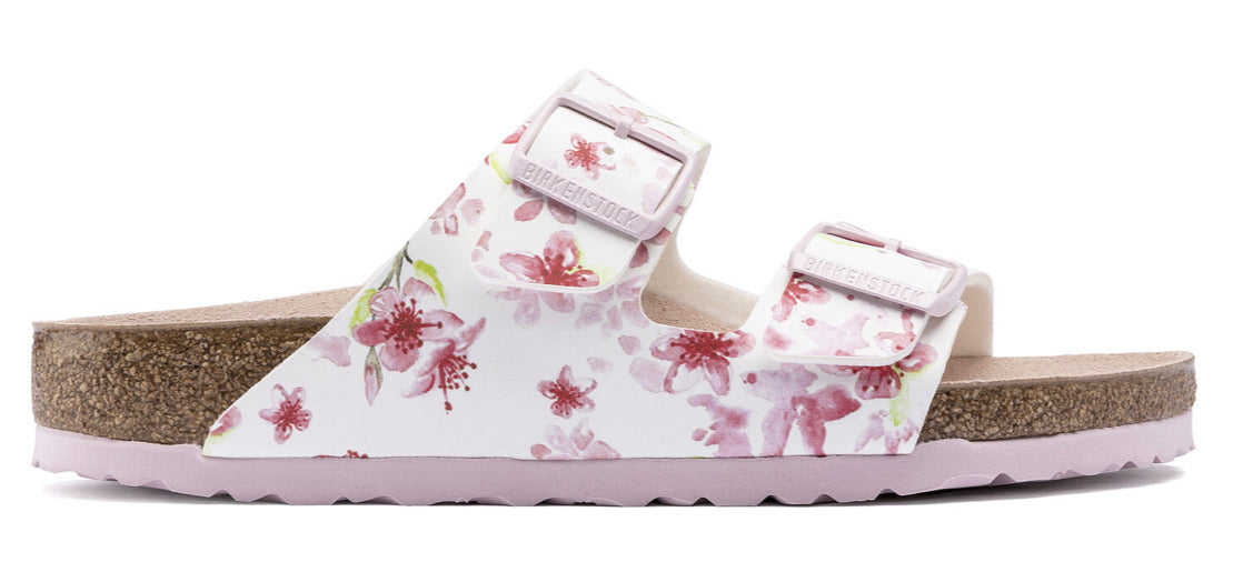 Birkenstock Arizona Blossom White Birko-Flor Made In Germany