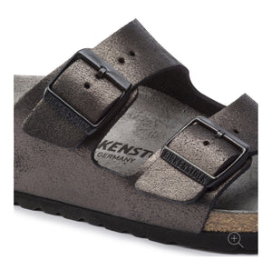 Birkenstock Arizona Washed Metallic Antique Black Made In Germany