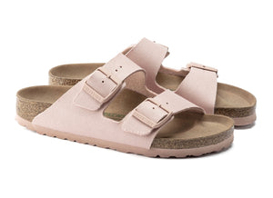 Birkenstock Arizona Rivet Logo Soft Pink Textile Vegan Made In Germany