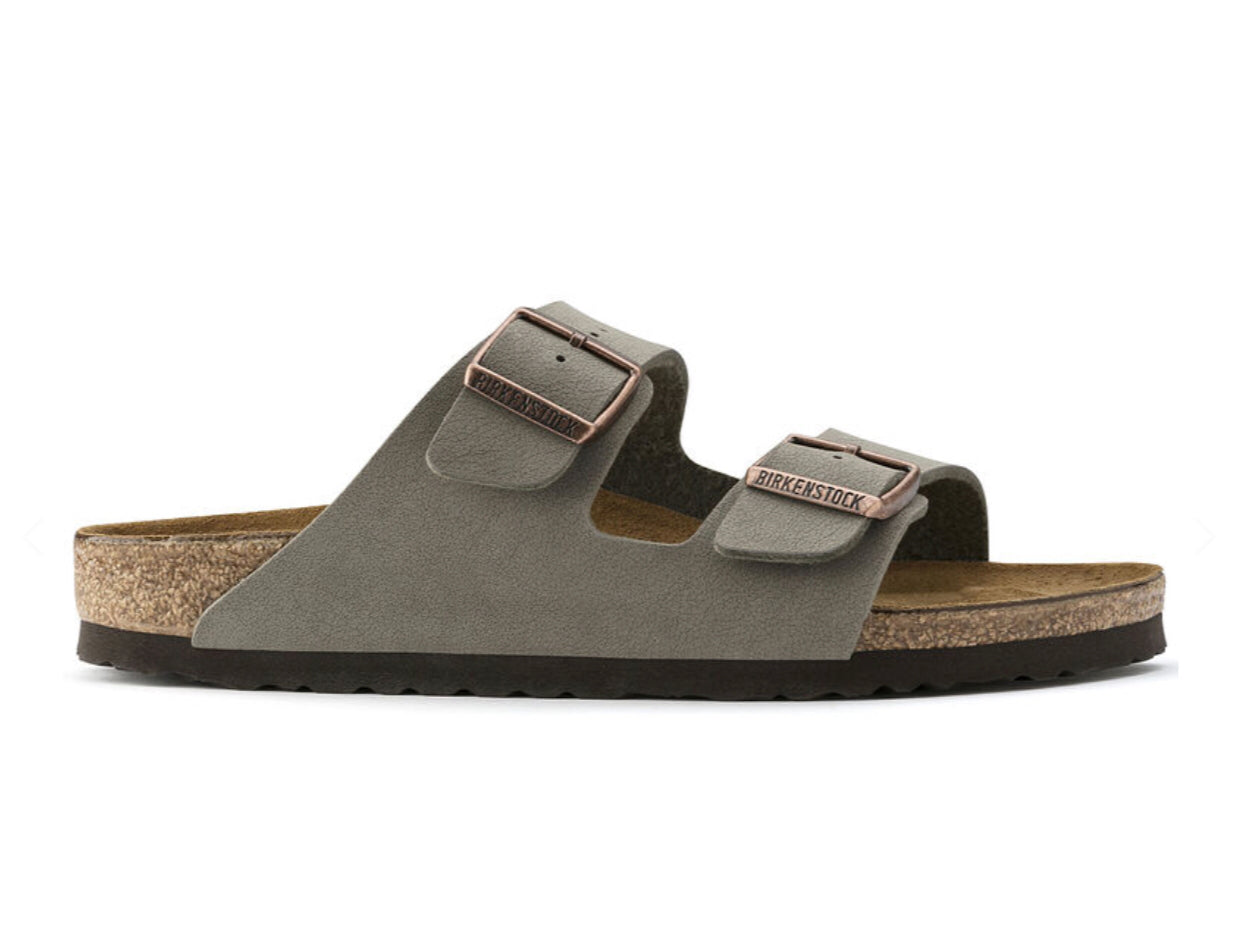 Birkenstock Arizona Stone Birko-Flor Nubuck Made In Germany