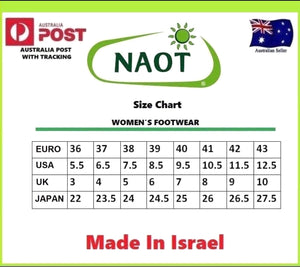 Naot sizing sales