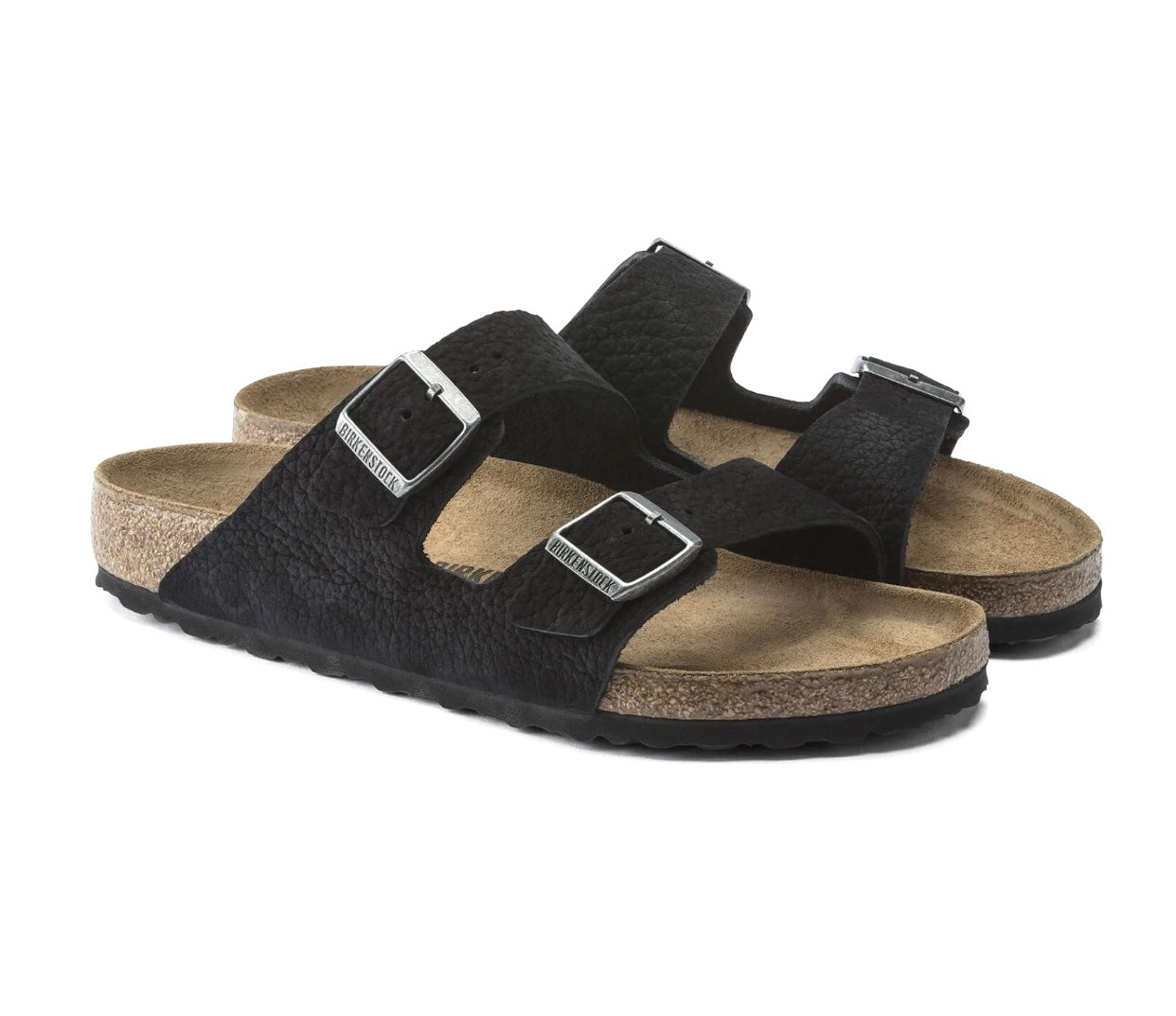 Birkenstock Arizona Desert Buck Black Nubuck Leather Made In Germany