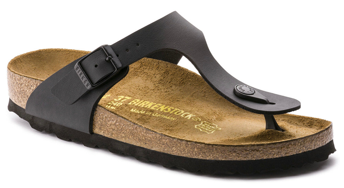 Birkenstock Gizeh Black Birko-Flor Made In Germany