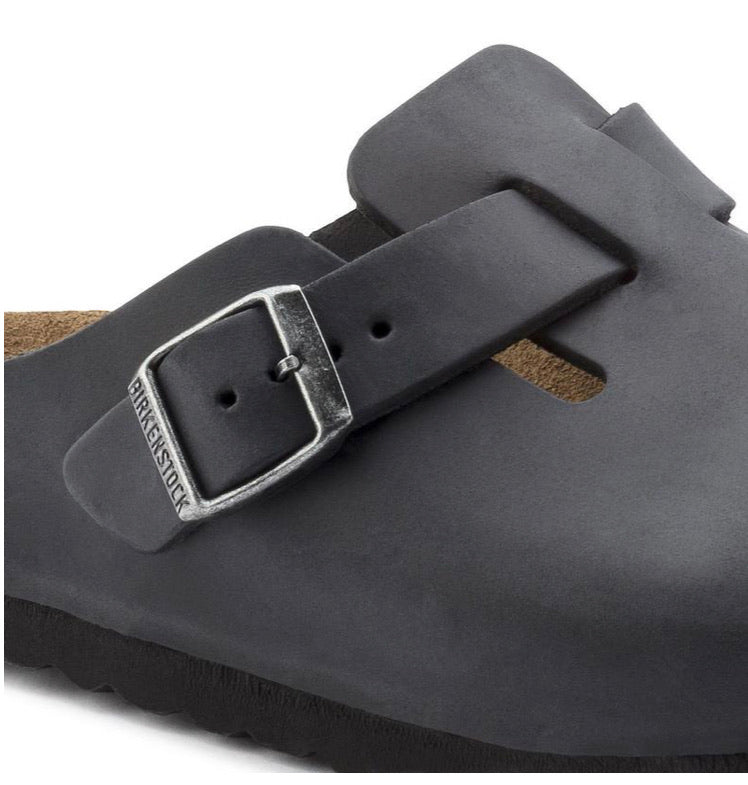 Birkenstock Boston Black Oiled Clog Made In Germany – Redpath Shoes