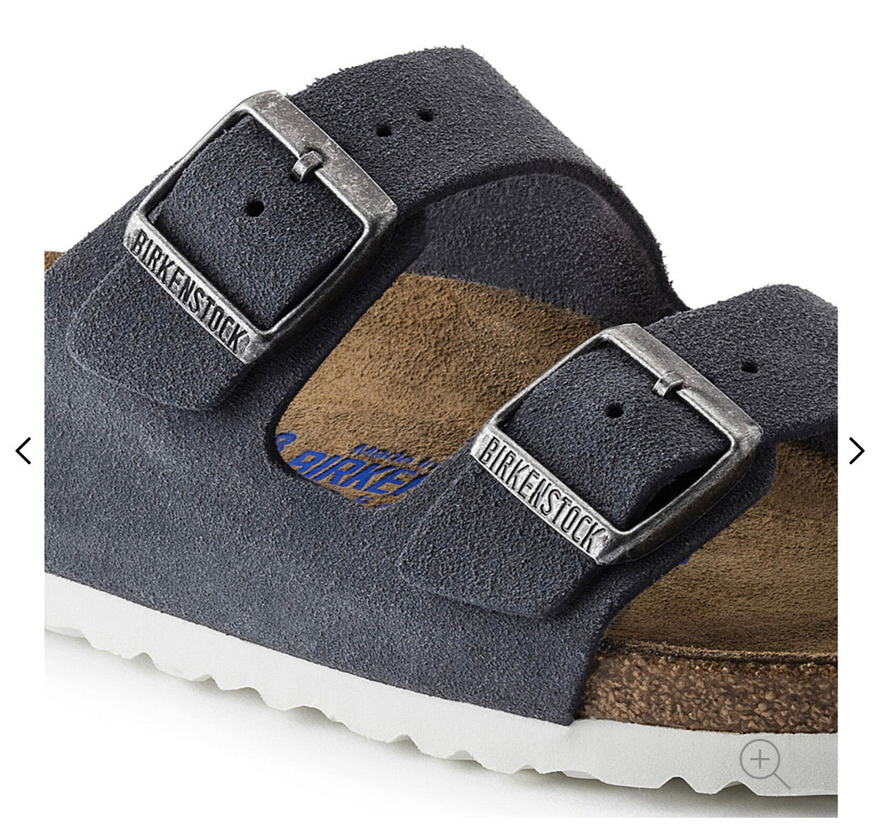 Birkenstock Arizona Stone Suede Leather Soft Footbed Made In Germany