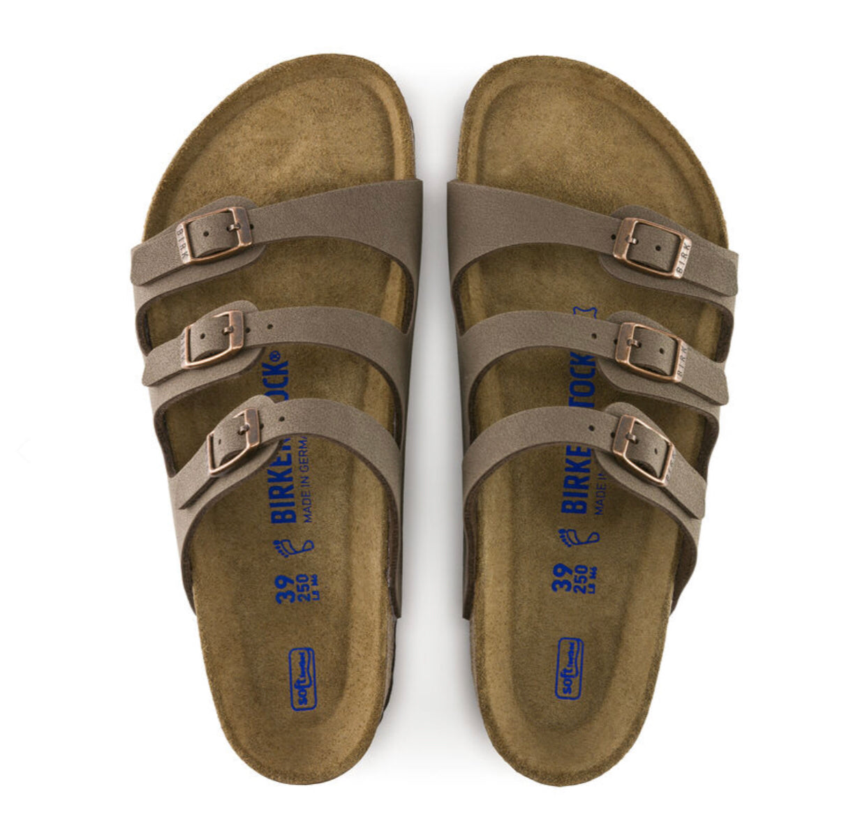 Birkenstock Florida Mocca Birko-Flor Soft Footbed Made In Germany