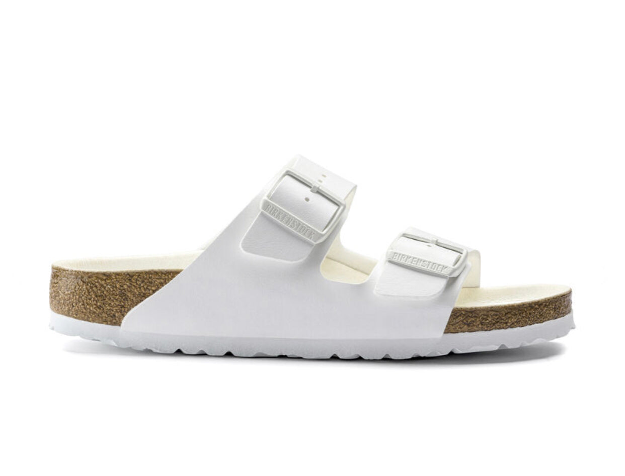 Birkenstock Arizona Semi Exq White Birko-Flor Vegan Made In Germany