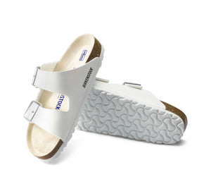 Birkenstock Arizona White Soft Footbed Birko-Flor Made In Germany