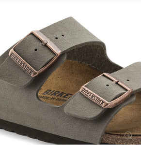 Birkenstock Arizona Stone Birko-Flor Nubuck Made In Germany