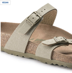 Birkenstock Mayari Faded Khaki Vegan Birko-Flor Made In Germany