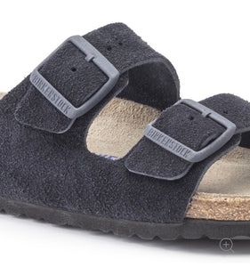 Birkenstock Arizona Midnight Blue Suede Leather Soft Footbed Made In Germany