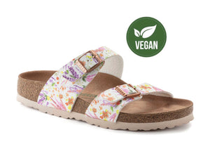 Birkenstock Sydney Light Rose Floral Birko-Flor Vegan Made In Germany