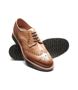 Solovair Acorn 4 Eyelet Gibson Brogue Shoe Made In England