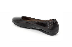 Wonders A-6122 Black Patent Sumatra Leather Flats Made In Spain