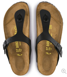 Birkenstock Gizeh Black Birko-Flor Made In Germany