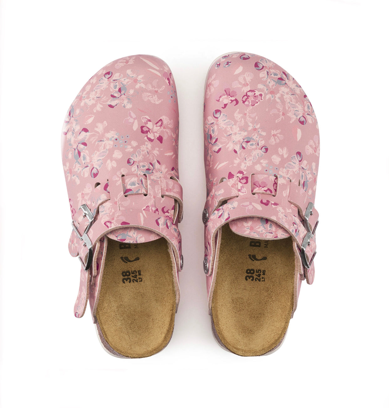 Birkenstock Kay Prof Flower Field Rose Birko-Flor Super Grip Made In Germany