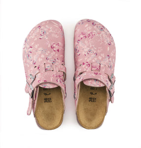 Birkenstock Kay Prof Flower Field Rose Birko-Flor Super Grip Made In Germany