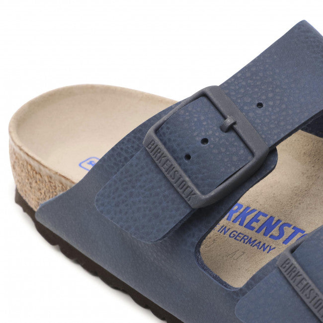 Birkenstock Arizona Desert Soil Blue Birko-Flor Soft Footbed Made In Germany