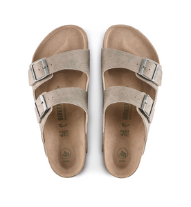 Birkenstock Arizona Desert Dust Gray Taupe Microfiber Vegan Made In Germany