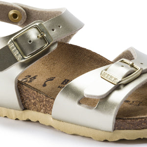 Birkenstock Rio Kids Electric Metallic Gold Birko-Flor Made In Germany