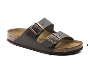 Birkenstock Arizona Dark Brown Smooth Leather Made In Germany