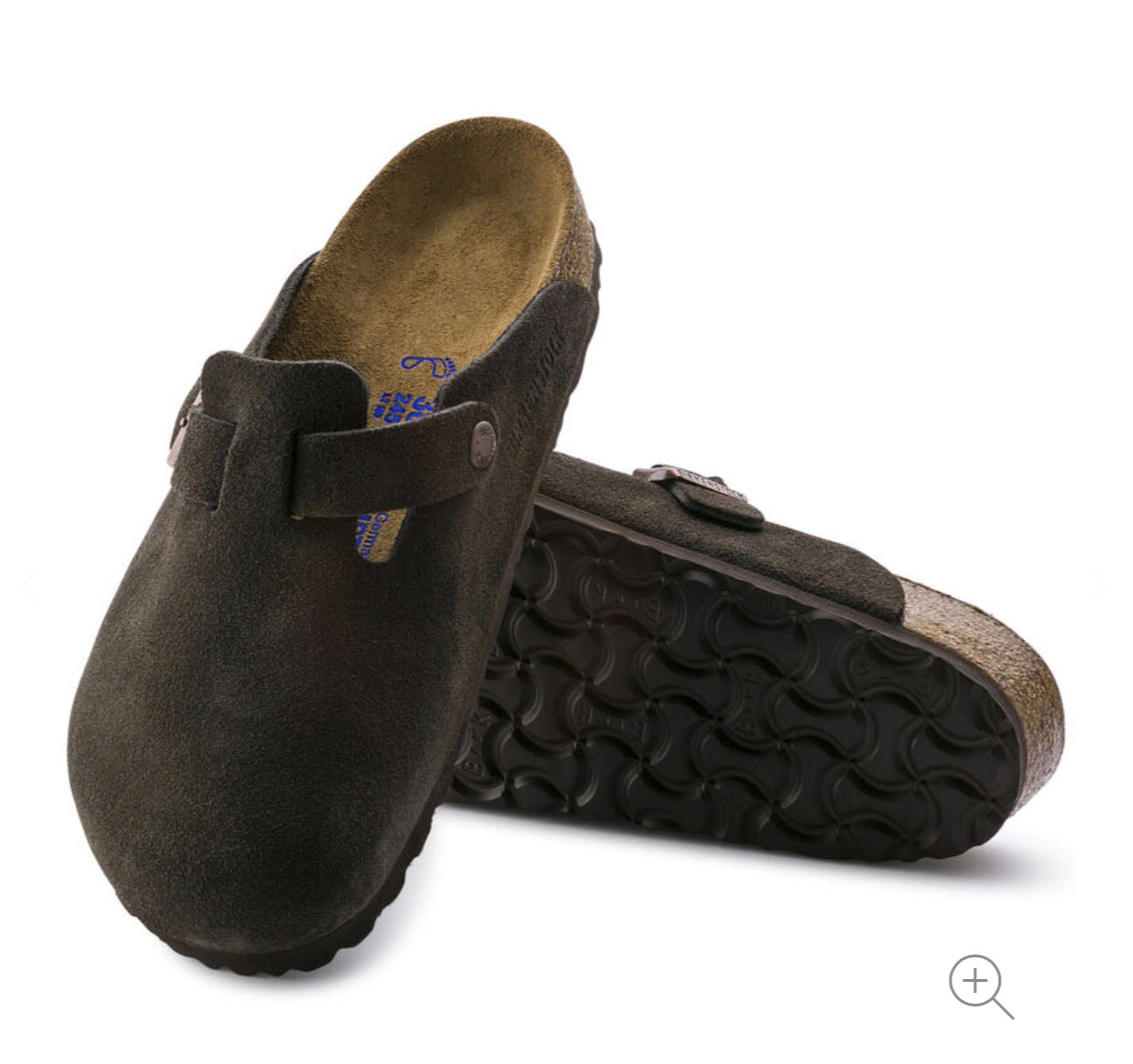 Birkenstock Boston Mocha Suede Soft Footbed Made In Germany