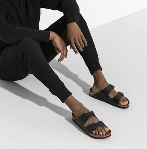 Birkenstock Arizona Black Smooth Leather Made In Germany