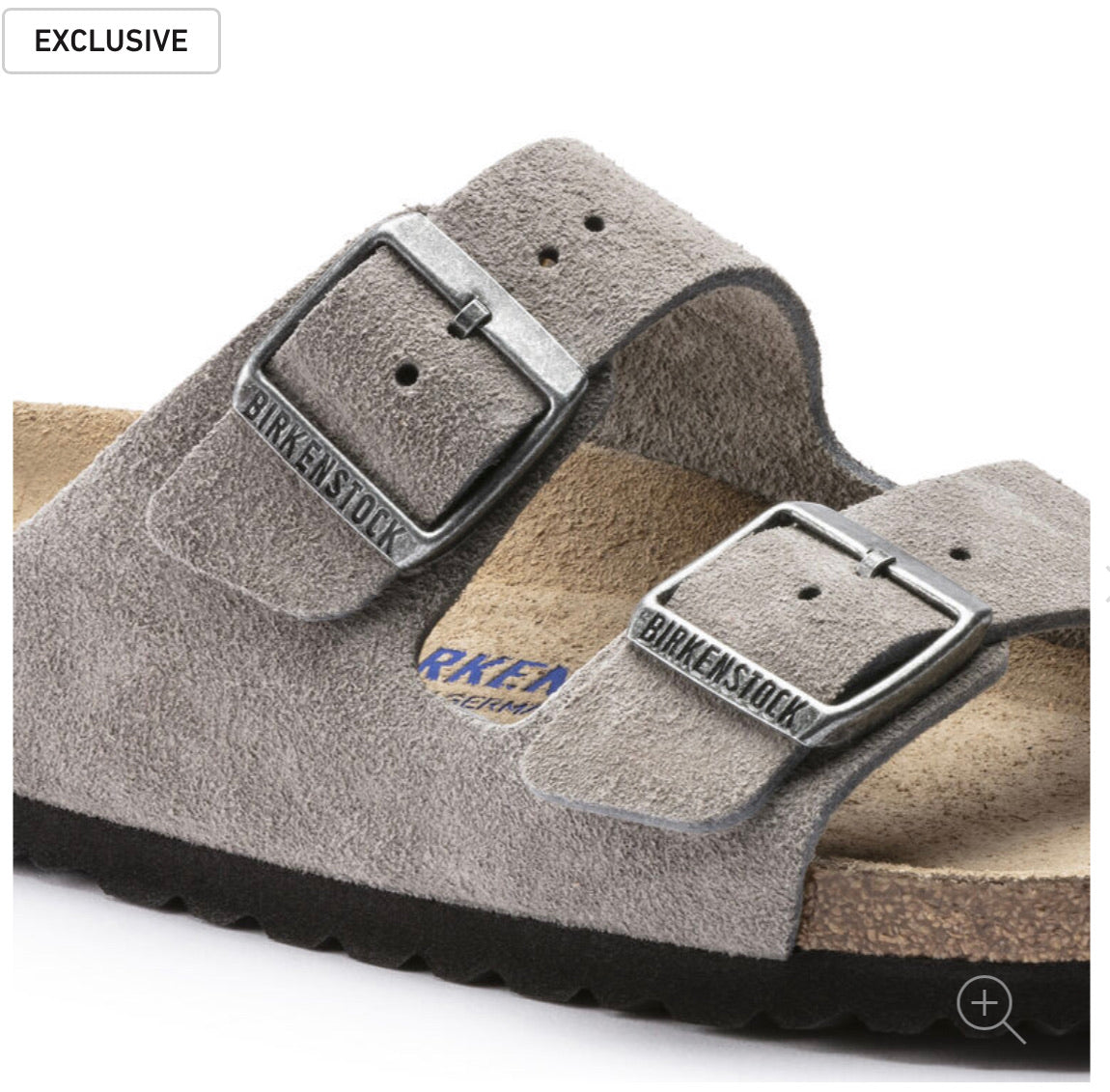 Birkenstock Arizona Stone Coin Suede Leather Soft Footbed Made In Germany