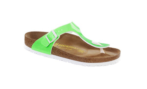 Birkenstock Gizeh Patent Neon Green Made In Germany