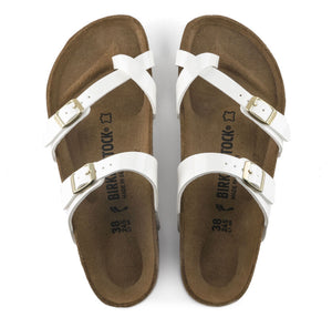 Birkenstock Mayari Patent White Birko-Flor Made In Germany