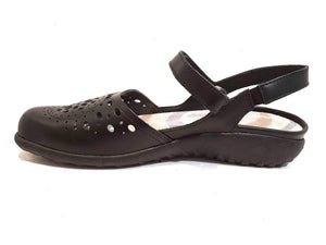 Naot Arataki Black Raven Leather Ladies Sandals Made In Israel