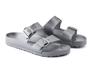 Birkenstock Arizona Metallic Silver EVA Vegan Made In Germany