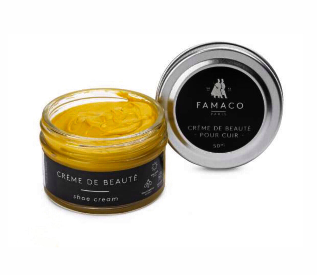 Famaco Yellow Jaune Cream Polish 50ml Made In France