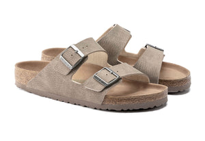 Birkenstock Arizona Desert Dust Gray Taupe Microfiber Vegan Made In Germany