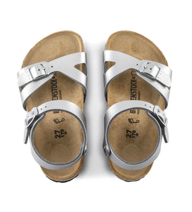 Birkenstock Rio Kids Silver Birko-Flor Made In Germany