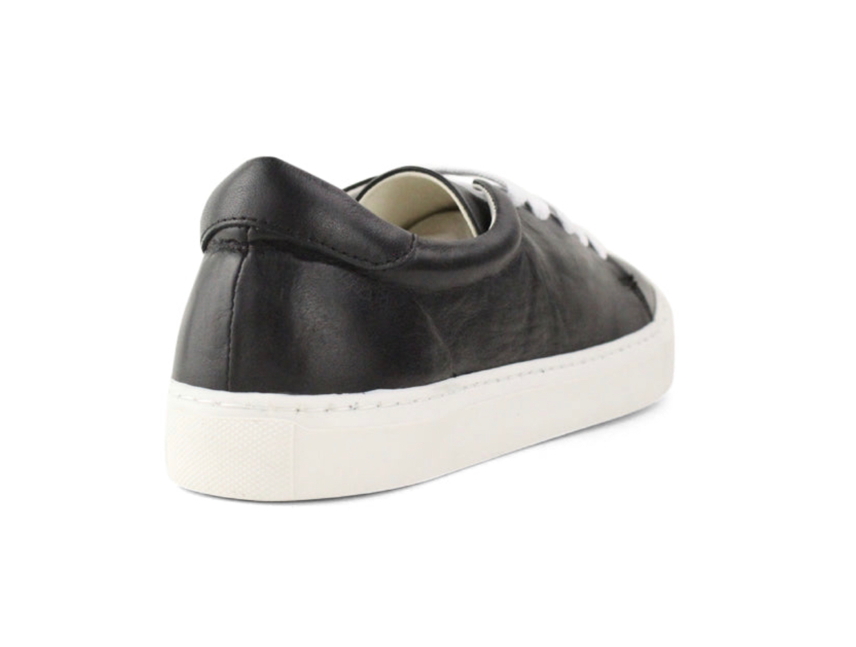 Bueno Salem Black Leather 5 Eyelet Shoe Made In Turkey