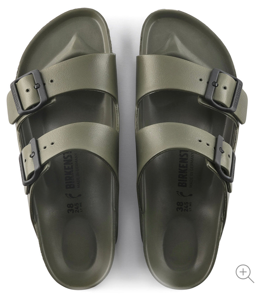 Birkenstock Arizona Khaki Green EVA Vegan Made In Germany