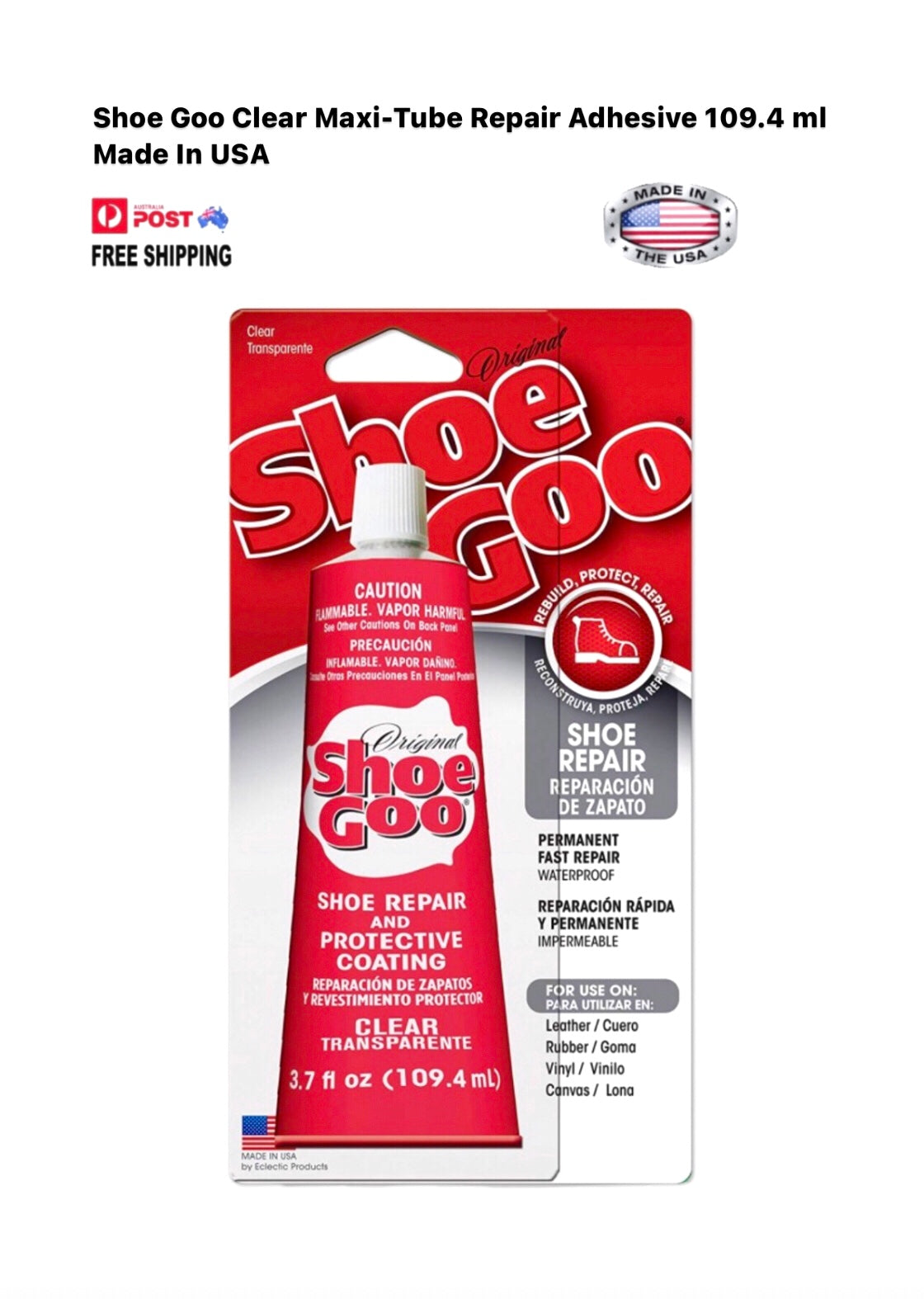 Shoe goo hot sale clear