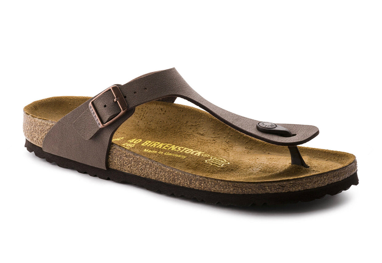 Birkenstock Gizeh Mocca Nubuck Birko-Flor Made In Germany