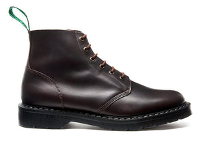 Solovair Brown Greasy Astronaut 6 Eyelet Boot Made In England