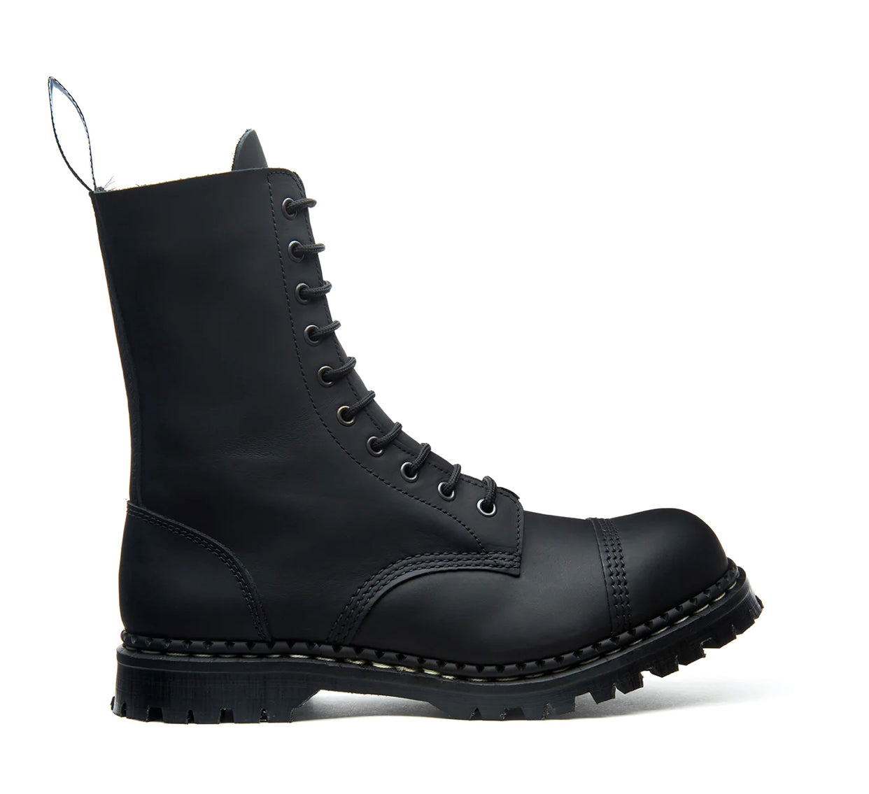 Gripfast Black Greasy Steel Toe 10 Eyelet Boot Made In England