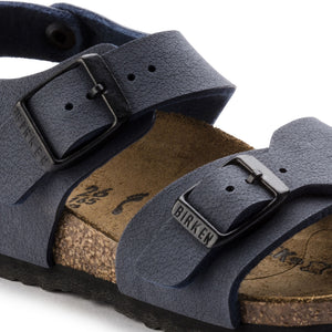 Birkenstock New York Kids Navy Blue Birko-Flor Nubuck Made In Germany