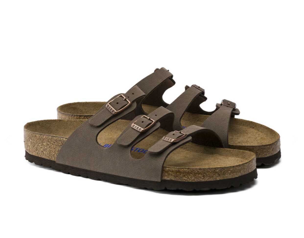 Birkenstock Florida Mocca Birko-Flor Soft Footbed Made In Germany