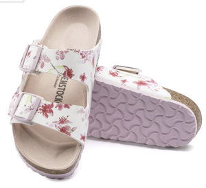 Birkenstock Arizona Blossom White Birko-Flor Made In Germany