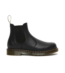 Dr. Martens 2976 Black Nappa Yellow Stitch Chelsea Elastic Sided Boot